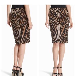 White House Black Market New With Tags Animal Print Pencil Skirt